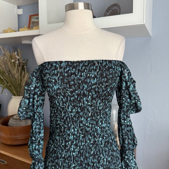 MISA Los Angeles Rashida Smocked Midi Dress - Picture 6 of 12